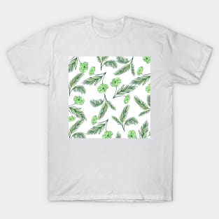 Green Flowers T-Shirt